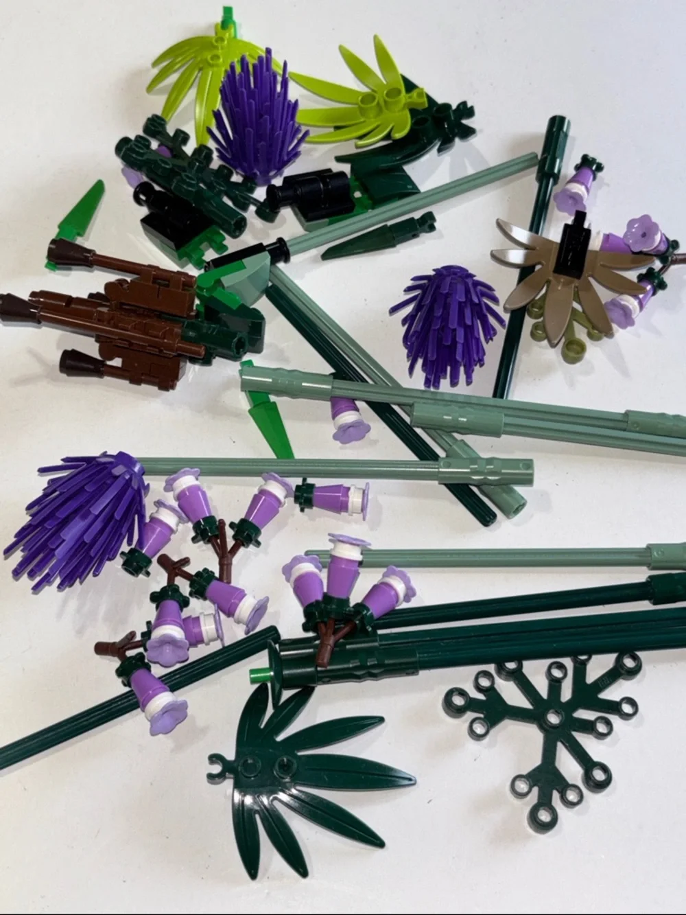 LEGO flowers LEGO Floral Pieces LEGO Plant Bricks Purple Floral Pieces